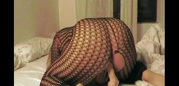  Dildo In Fishnets